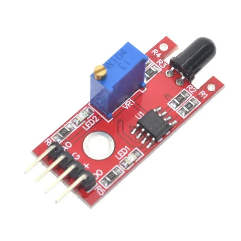 10 pz. Modulo Sensore Fiamma KY-026 Scheda Rossa Rilevamento Incendio Sensore IR per Allarme Arduino UNO R3