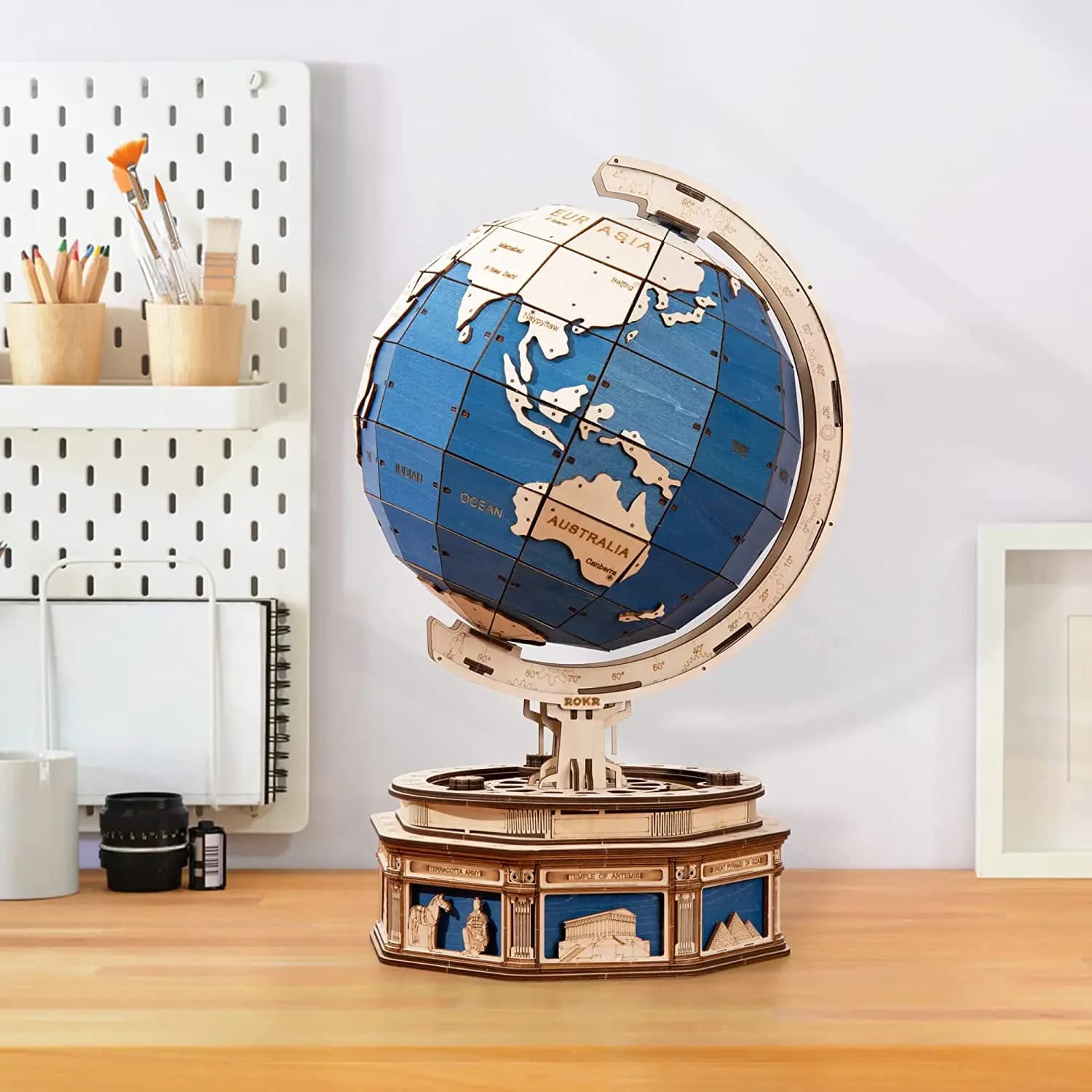 Puzzle di legno ROKR (versione per adulti) - Kit modello in legno da assemblare - Regalo per adulti