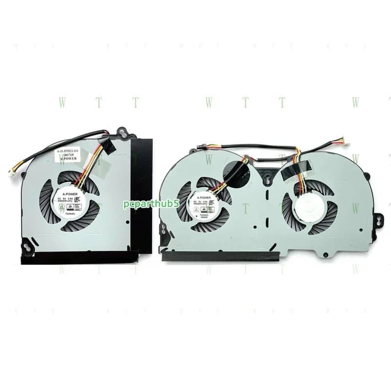 TT Nuovo per Clevo P960 P960RF P970 P970RF Ventola di raffreddamento CPU e GPU 6-31-P9602-NA1 DC5V 4Pin