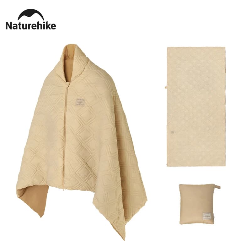 Naturehike Coperta riscaldata per esterni Mantello indossabile Sacco a pelo Poncho Cappotto Pieghevole 3 livelli di riscaldamento Interfaccia USB Home Office