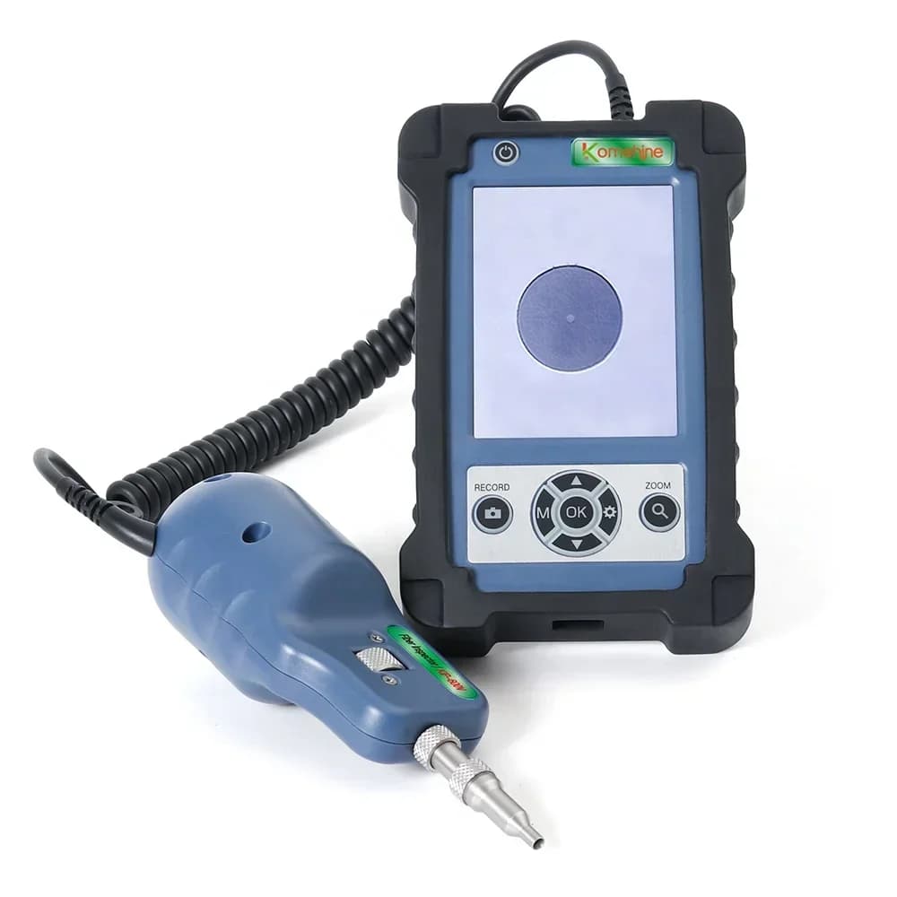 Strumento di ispezione della fibra ottica con display per microscopio in fibra con schermo da 3,5 pollici Rilevatore di faccia finale della sonda di ispezione in fibra ottica 400 volte
