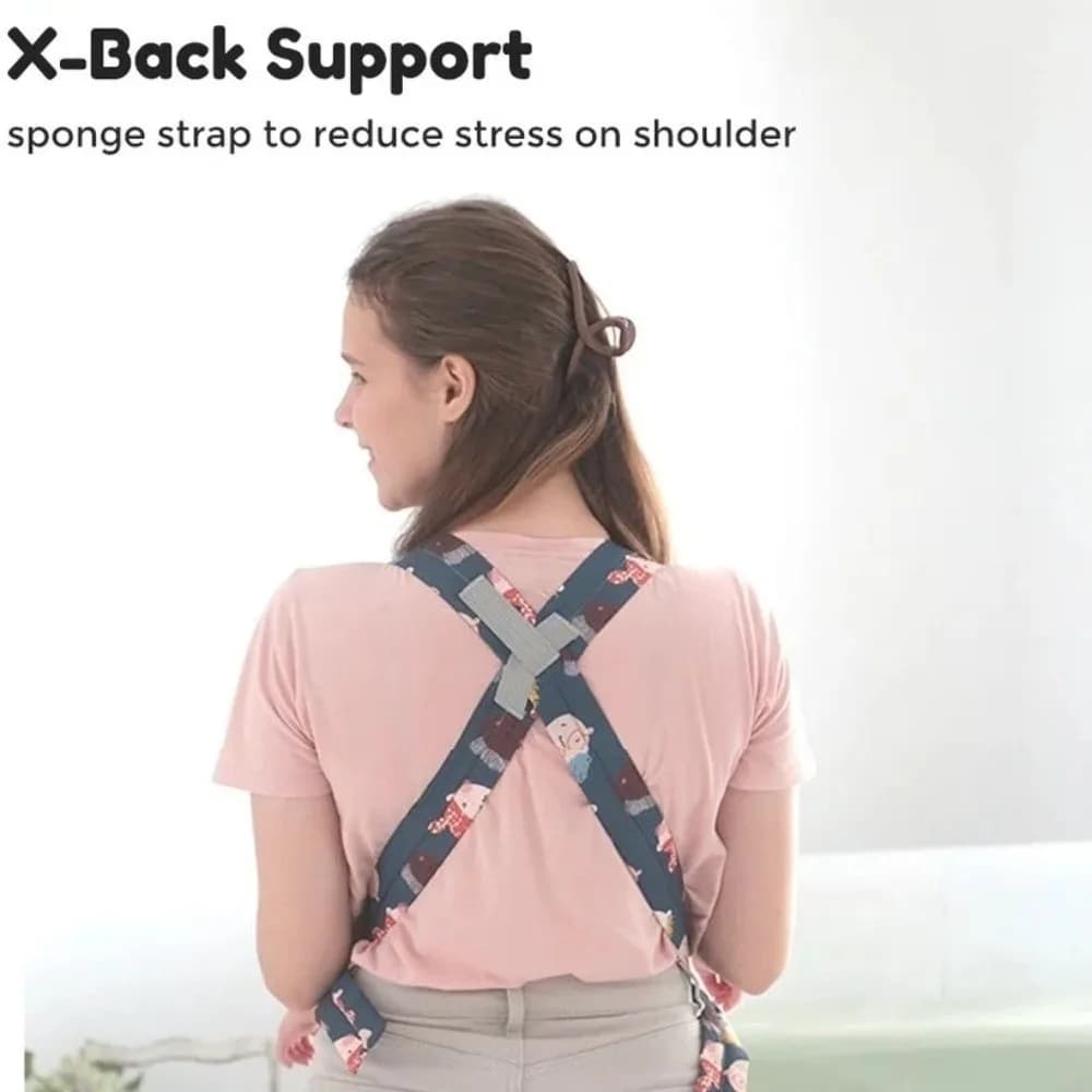 Marsupio per neonato con supporto anteriore, design a imbracatura, materiale morbido, marsupio per neonato, marsupio ergonomico a 360°