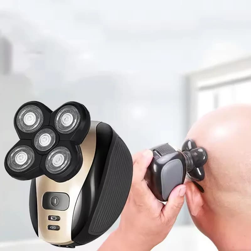 2025New Model Waterproof Rotary Razor Barba Hair Cutter Face 5 Head Electric Razor Male Rechargeable Razor
