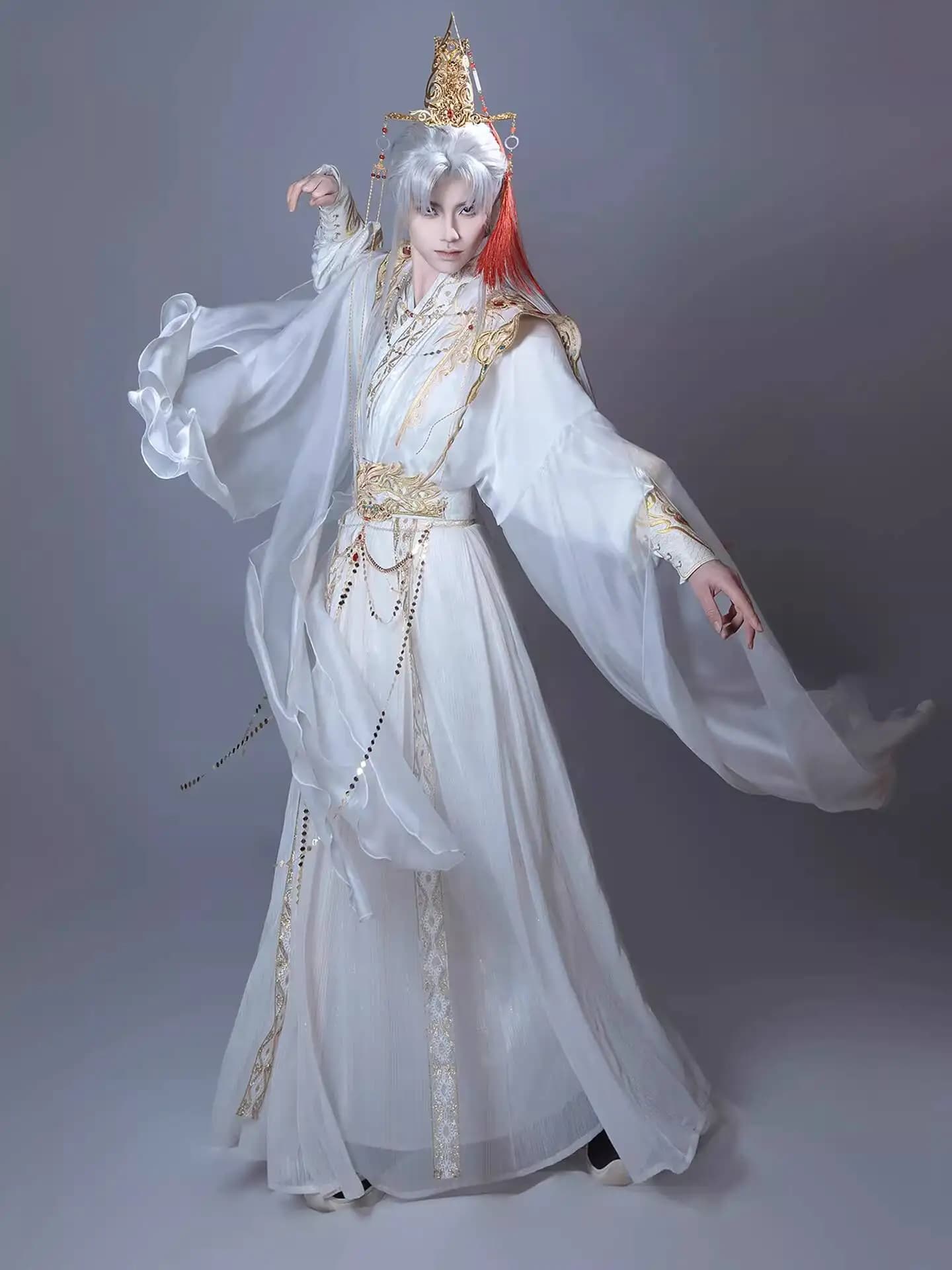 Nuovo Hanfu da Donna: Giacca con Colletto Incrociato e Apertura Frontale, Gonna Strappata, Costume Nazionale per Teatro, Festa, Carnevale, Halloween, Cosplay