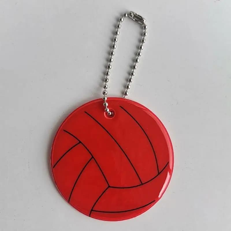 Zaino da pallavolo con ciondolo riflettente da pallavolo da 5 pezzi
