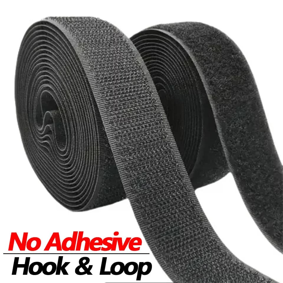 5Meter/pair Non-Adhesive Hook and Loop Fastener Tape Sewing-on No Glue Hooks Adhesive Magic Tape DIY 20/25/30/50mm