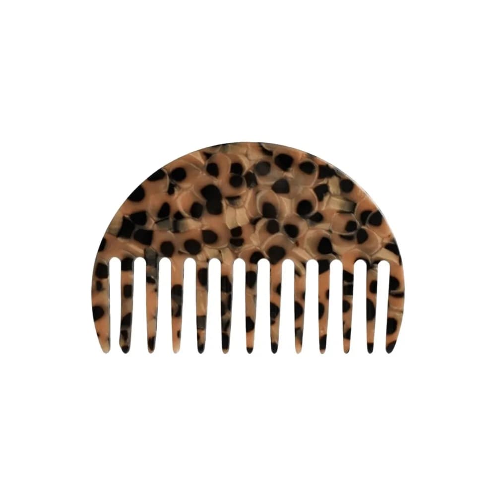 Colorful Hair Straightening Comb Half-Round Anti Static Grooming Comb Compact Acetate Massage Hair Brushes