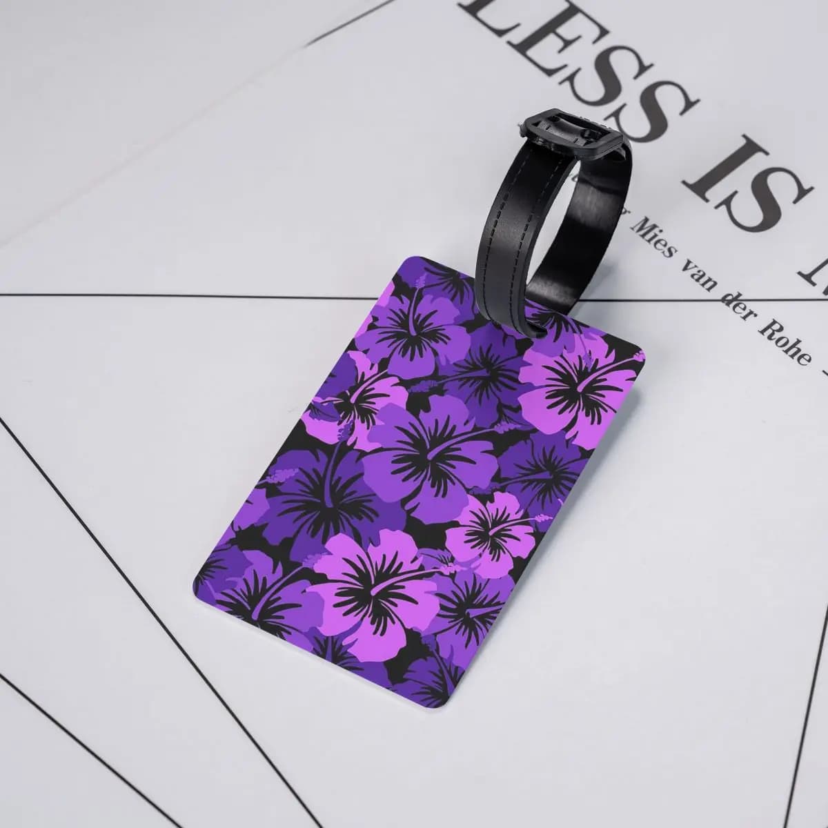 Etichette per bagagli Epic Hibiscus Hawaiian Floral Aloha, accessori per valigie, etichetta per bagaglio da viaggio, porta etichette per imbarco, porta nome e indirizzo
