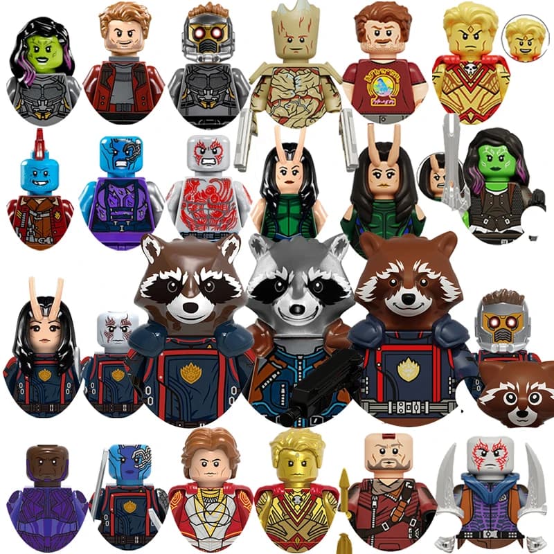 Nuovi Mattoncini Guardiani della Galassia 2026 per Giocattoli e Regali, Mini Action Figure, Blocchi da Costruzione per Bambini