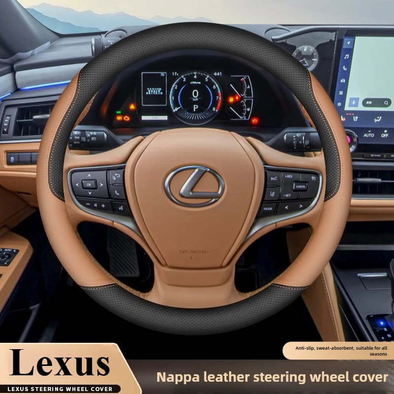 Coprivolante per auto in pelle per Lexus Is Es Es300h Rx Lbx Es350h Rx350 Rx500h Nx350h Nx450h Lx600 Accessori 2025 2026
