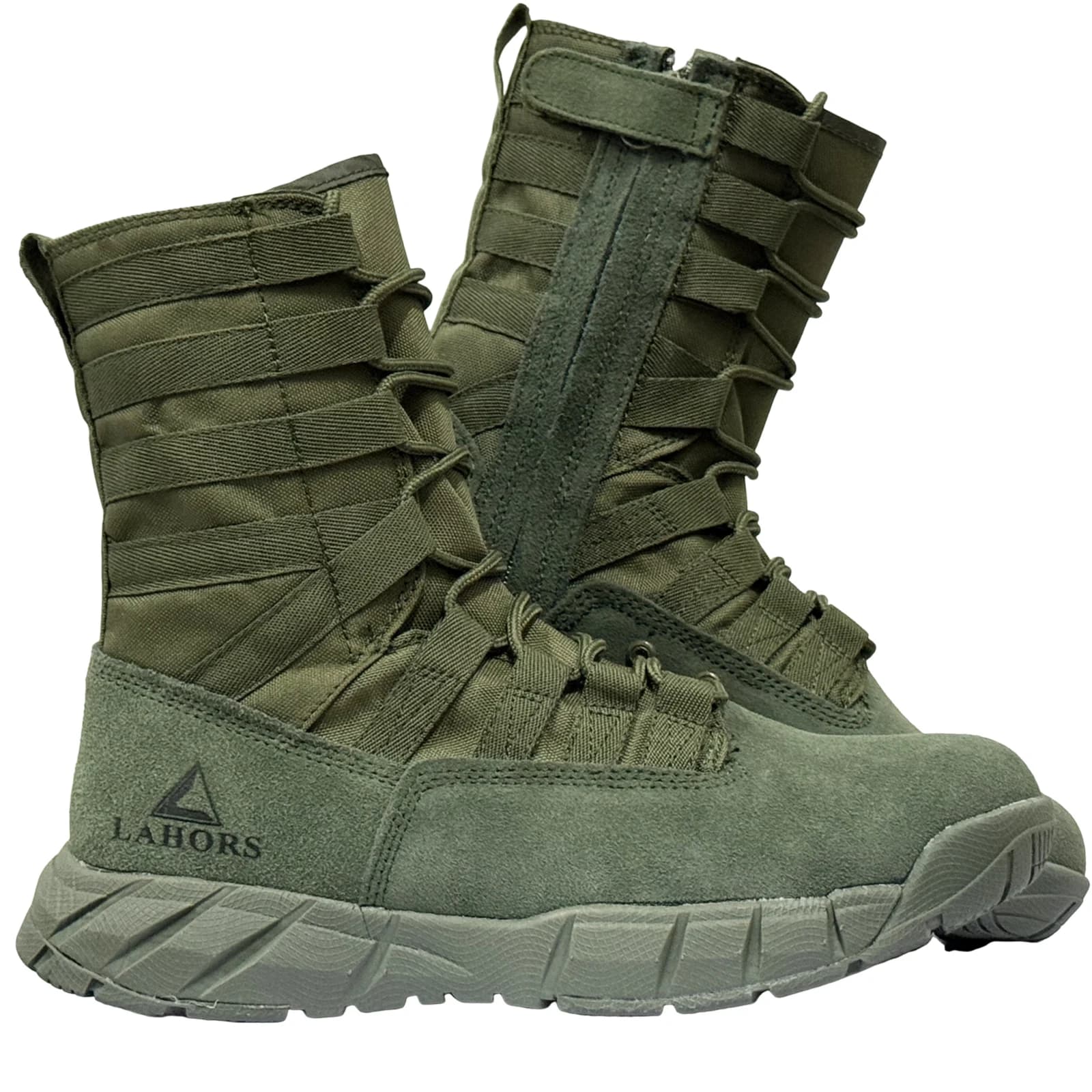LAHORS Stivali da combattimento tattici in pelle scamosciata leggera da uomo Escursionismo all'aperto Scarpe militari nel deserto Stivaletti maschili traspiranti Uomo realizzato