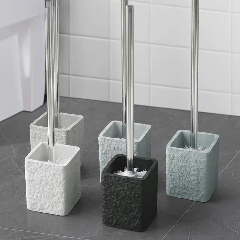 Set di scopino per wc in resina Set di scopino per wc accessori per il bagno strumento per la pulizia della toilette strumenti per la pulizia della casa