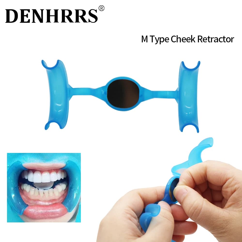 5/10 Pz Type M Open Mouth with Mirror Glove Lip Expansor for Orthodontic teeth whitening Hygiene Oral Dentist Tool
