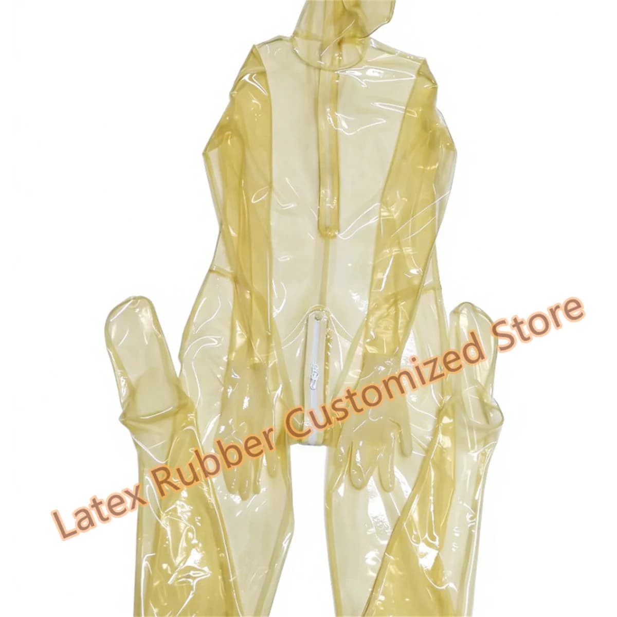 Catsuit in lattice sexy fatto a mano con calze, guanti e cappuccio, costumi cosplay personalizzabili per uomo