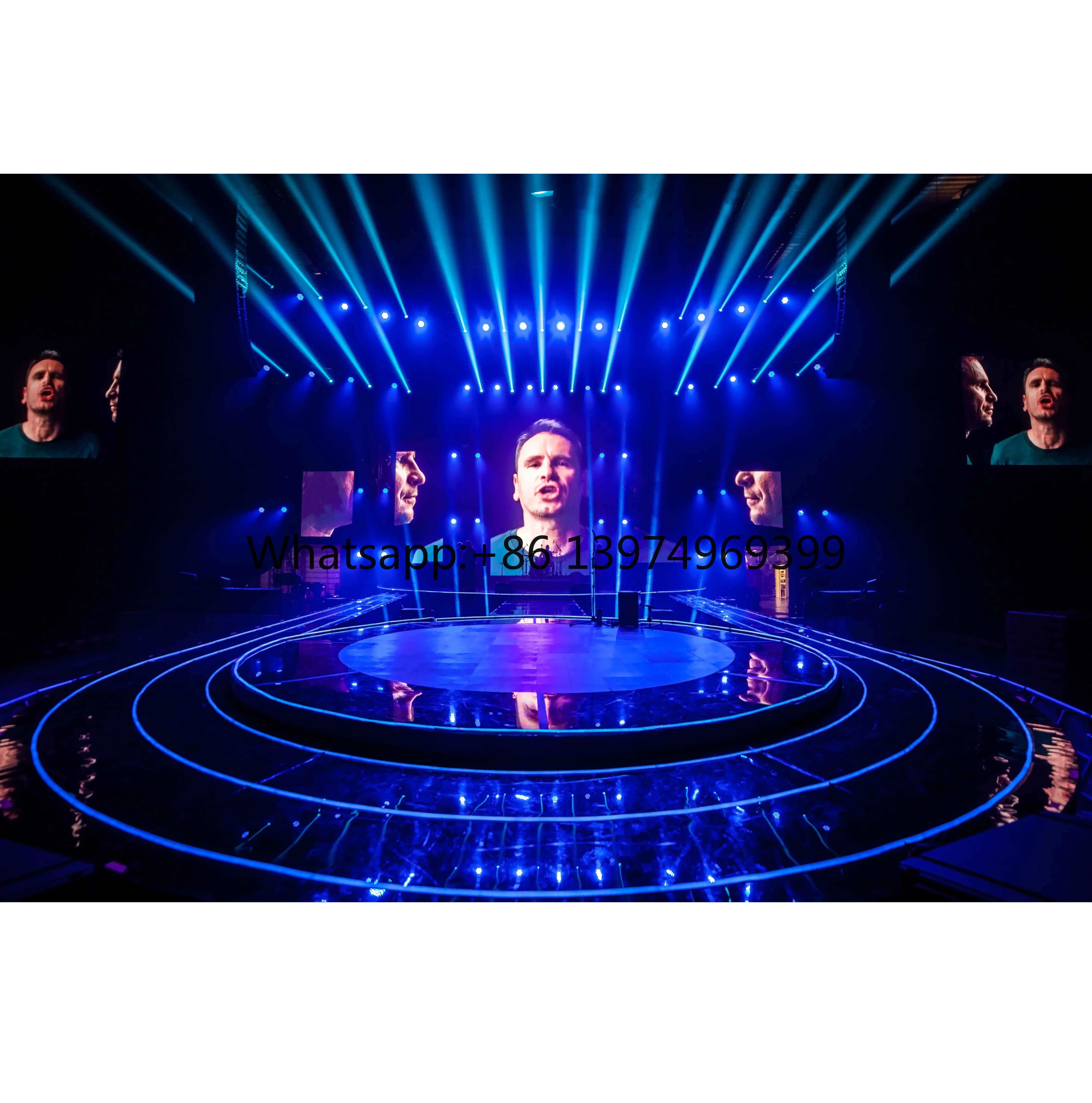 Transparent Holographic Mesh Projector Screen 3D Hologram Display for 16:9 Portable 92% Transmittance