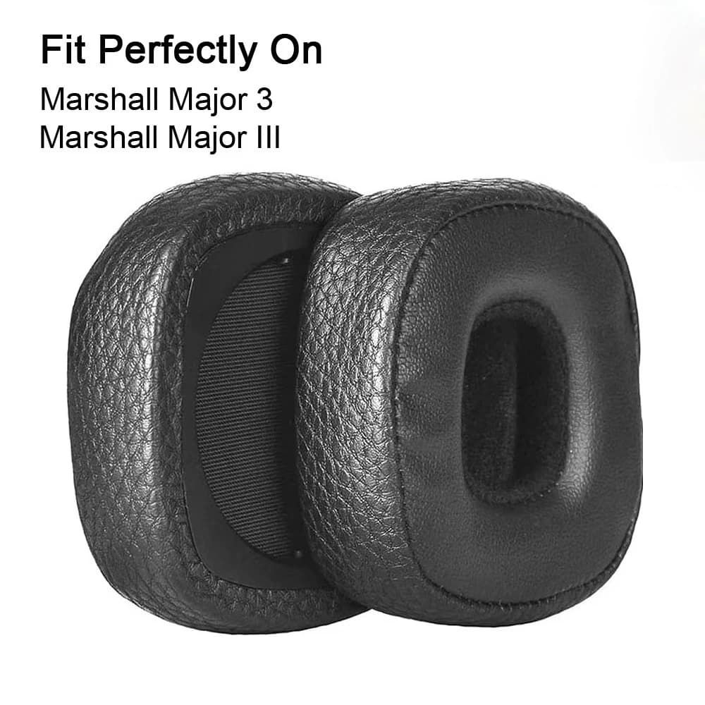 Major 3 Cuscinetti auricolari di ricambio Memory Foam Cuscinetti per cuffie in pelle PU Cuscinetti auricolari per cuffie Marshall Major 3 / Major III