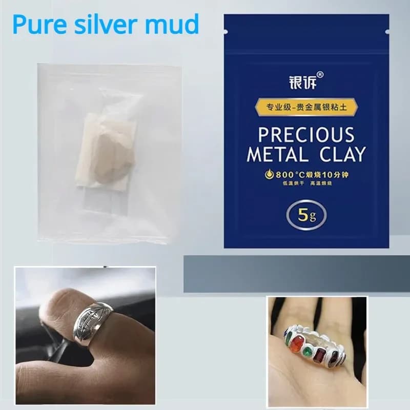 5g argento argilla 999 argento Sterling argilla ultraleggera mano-fai da te ciondolo anello orecchini gioielli regalo di compleanno materiali in argilla polimerica