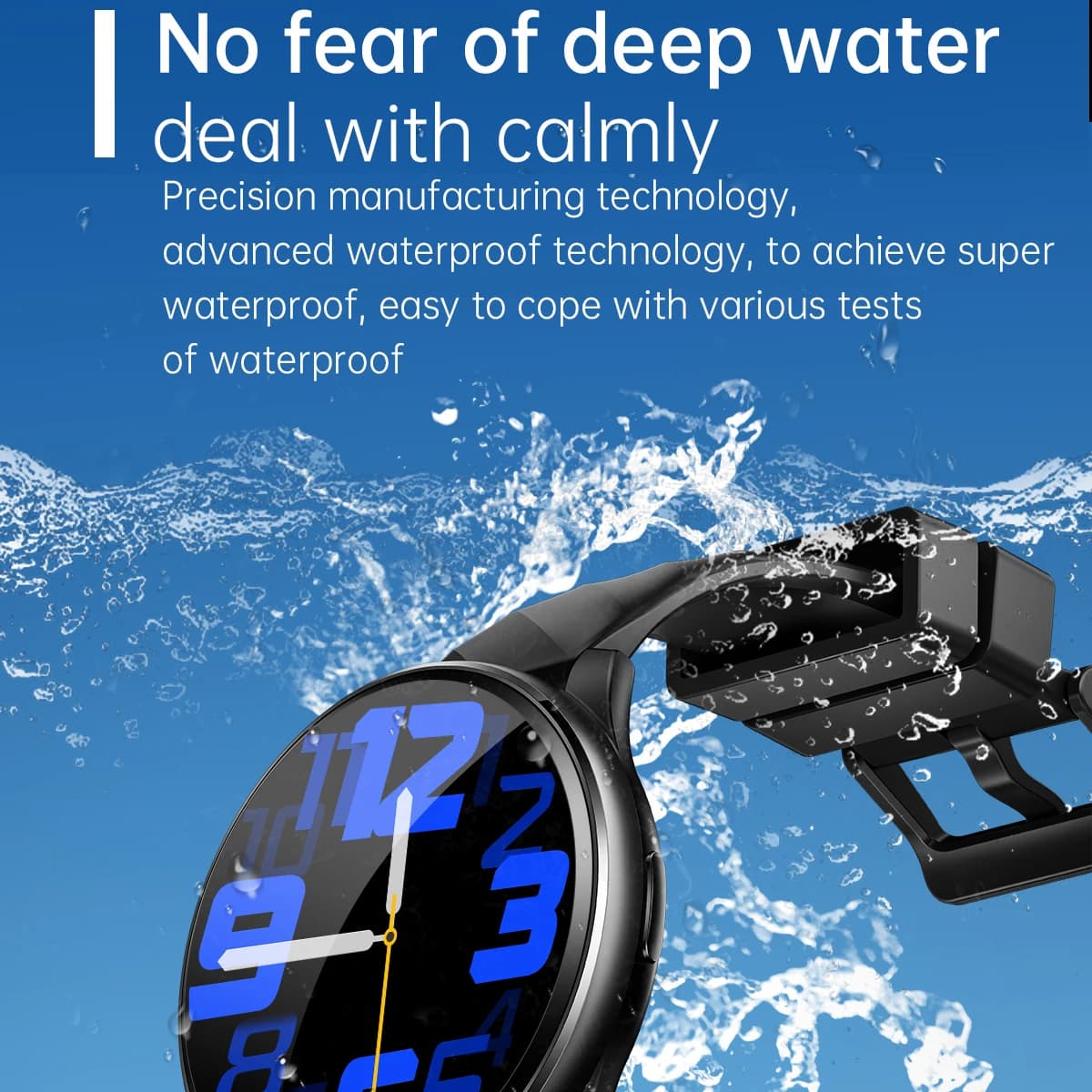 Smartwatch with Bluetooth calls, Waterproof, Message notifications, Fitness Monitoring and Cardiaca Frequency, Vocal Assistant, Women's Smart Watch
