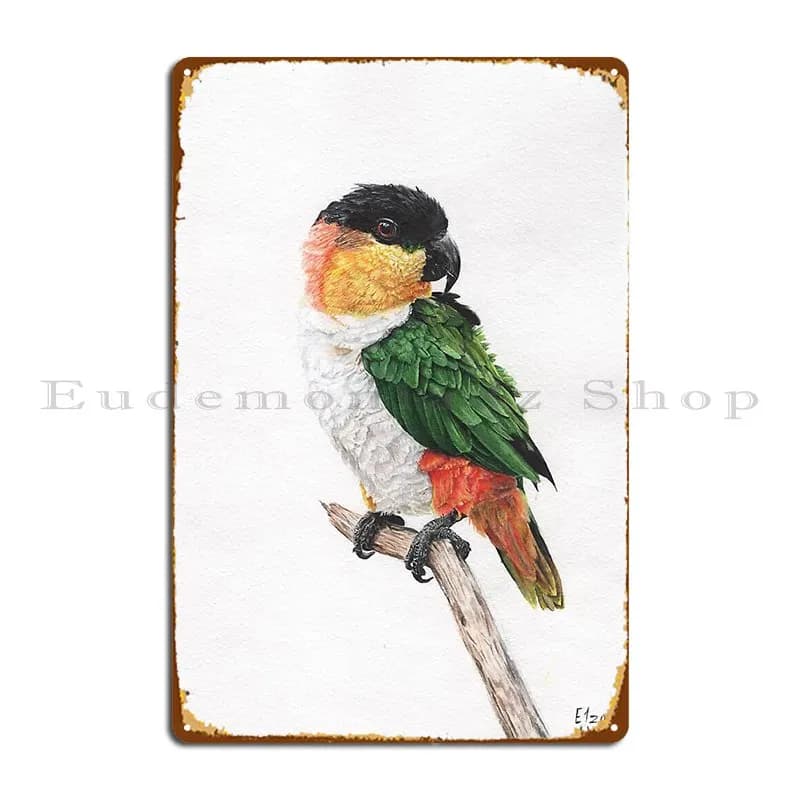 Caique orologio Caique pittura ad acquerello segno di metallo stampa Cinema personalizzato decorazione della parete Garage Tin Sign Poster