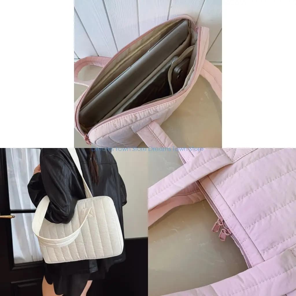 HX6A Borsa da trasporto per laptop da 14 pollici, comoda per tutto il giorno, con tasche rinforzate e struttura in tessuto agli