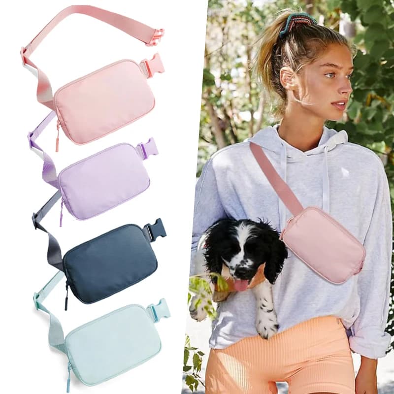 Marsupio da cintura da donna uomo stesso stile marsupio impermeabile regolabile a tracolla porta cellulare per sport all'aria aperta