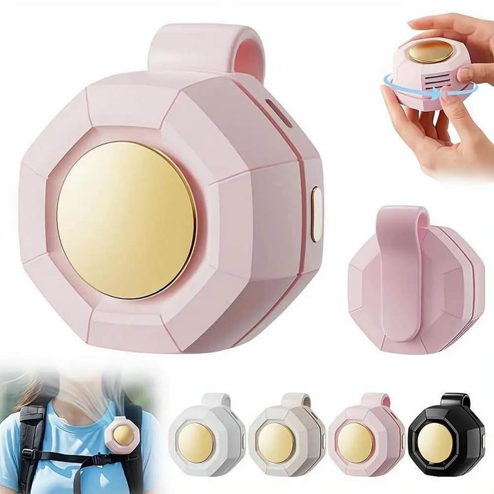 Upgrade Whirlwind Leafless Fan With Portable Button Design USB Charging Silent Portable Mini Fan For Home And Outdoor Travel
