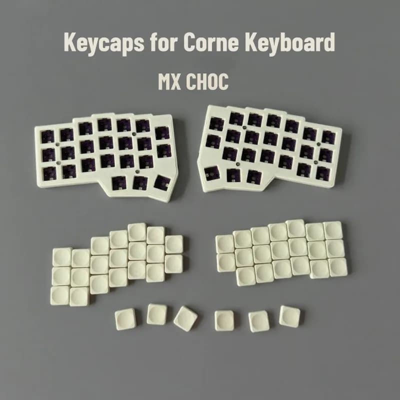 For Keyboard Covers Corne Kailh Choc /MX Cherry Switch 3x5/3x6 Low-profile LCK Copritasti handicraft for mechanical keyboard