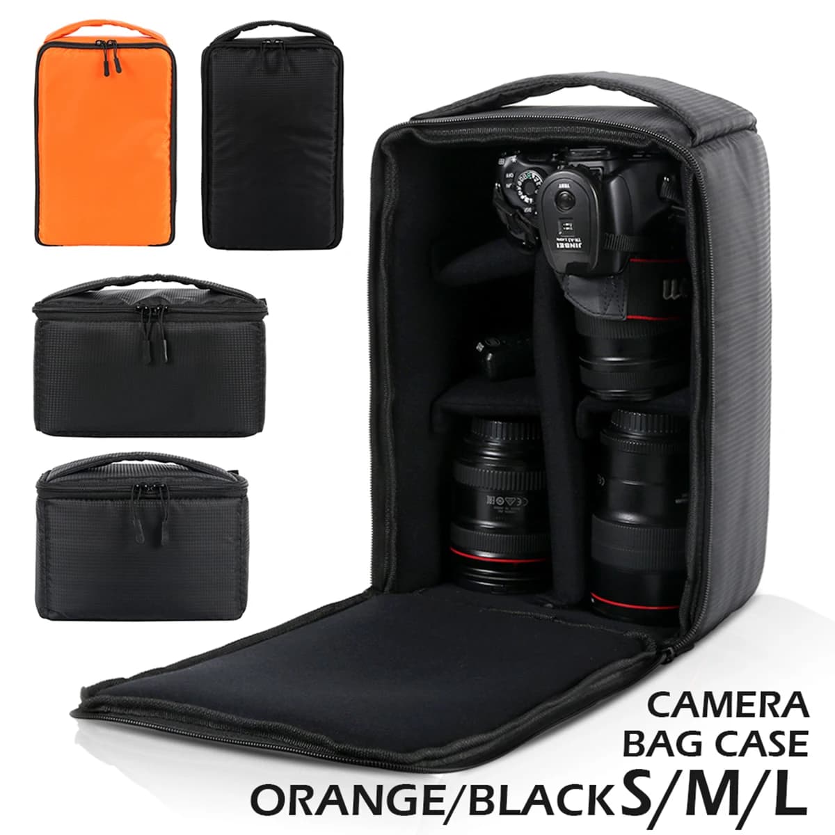 Borsa per fotocamera DSLR impermeabile zaino per fotocamera multifunzionale custodia per foto per videocamera digitale per esterni per obiettivo Nikon Canon DSLR