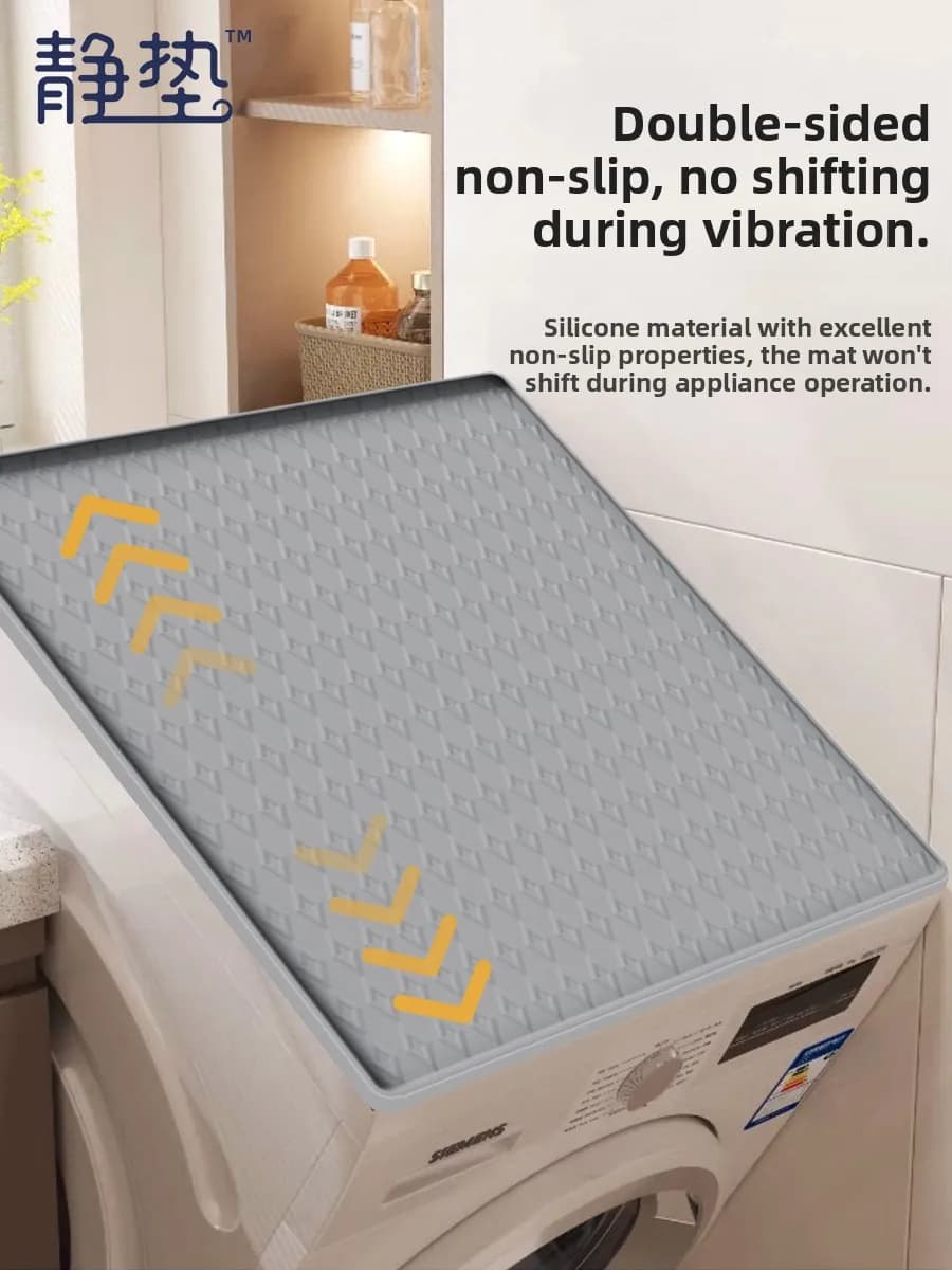 Tappetino Antiscivolo in Silicone Rinforzato per Coperchio Superiore di Lavatrice, Impermeabile, Antipolvere, Isolante Termico, Protezione Solare, per Conservazione
