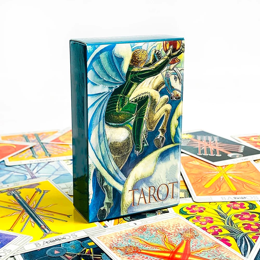 Nuove carte dei tarocchi A 78 mazzi Oracle Previsione Divinazione Edizione Borad Giocare a giochi, Giochi di festa, Regali di Natale e Capodanno
