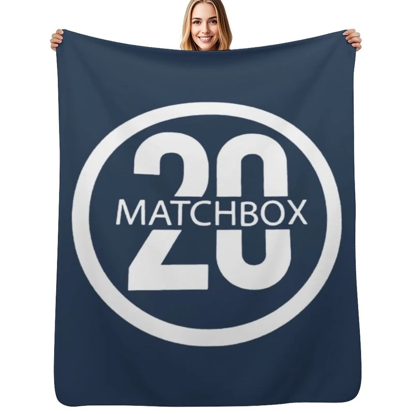 Coperta in tessuto resistente allo sbiadimento con stampa Twenty Matchbox 20 Band