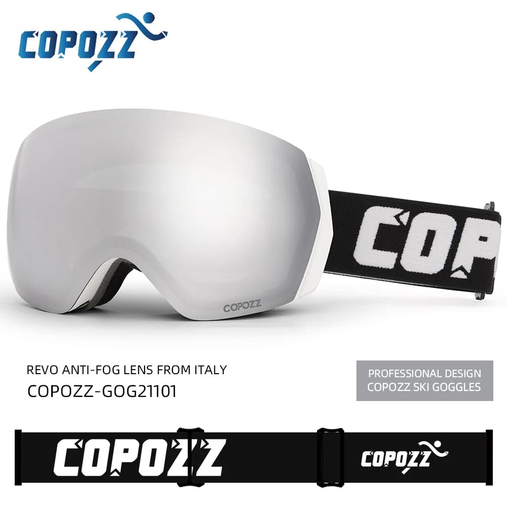 COPOZZ Nuovi Occhiali Da Sci Doppia Lente Anti-fog UV400 Uomo Donna Inverno Snowboard Sport Adulto Professionale Occhiali Da Sci Regolabili