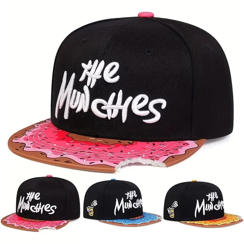 Cappelli hip-hop con stampa di anguria con ricamo a lettera unisex Cappelli da baseball casual regolabili per esterni Cappello per protezione solare