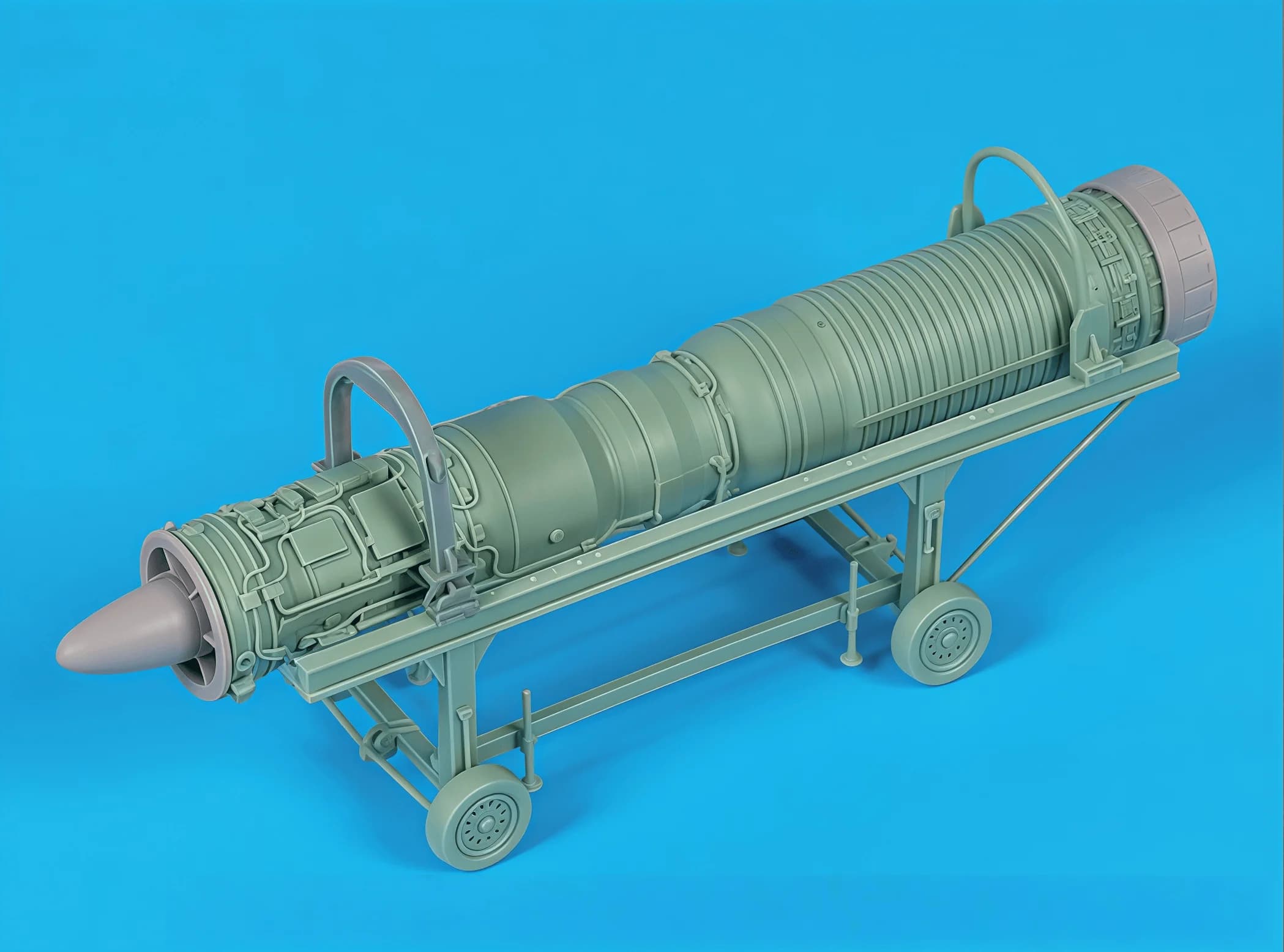 Kit di montaggio modello in resina colata 1/48, GK, motore da caccia Phantom F1CT/CR in resina, non verniciato e necessario essere assemblato