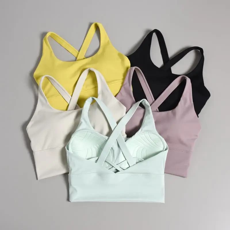 Fixed cup bra integrated for women running, nice fitness back, jump rope, yoga clothing, professional sports vest, linges