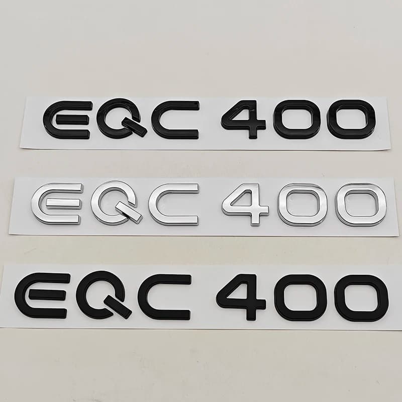 NUOVA Energia Auto ABS Adesivo Logo EQC400 Baule Posteriore Distintivo Adesivo Emblema Decalcomanie Per Mercedes Benz Classe EQC 400 Accessori