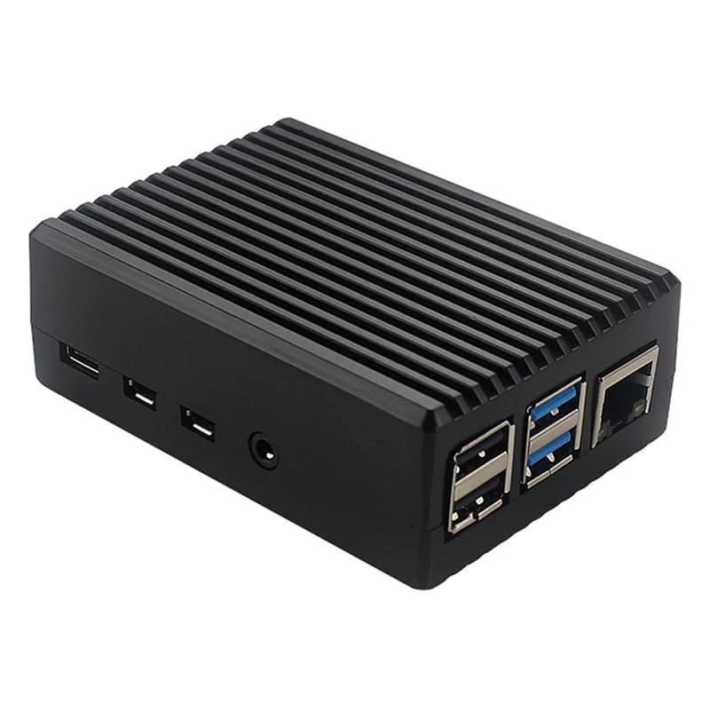 Per GeeekPi Raspberry Pi 4 Custodia in alluminio CNC con dissipatori di calore a ventola per Pi 4B