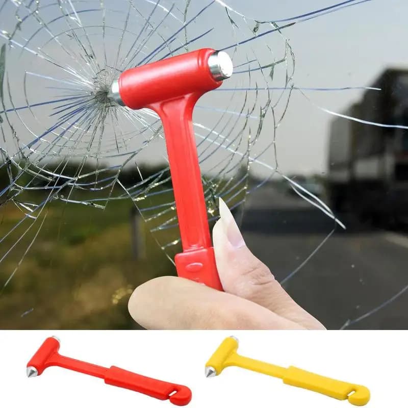 Safety hammer for cars Escape tool for vehicles 2 in 1 Glass brake Safety belt cutter Window punching tool for windows Portable car rescue tools