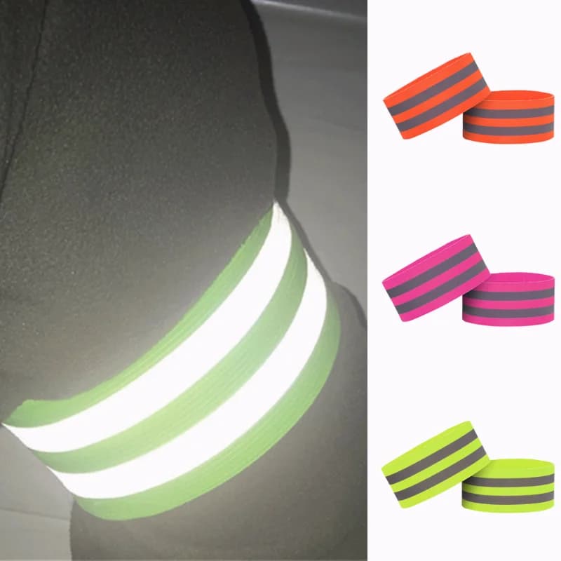 1pc bands reflective arm belt flashing security Glow In The Dark bracelet for Jogging night walking Cycling ride