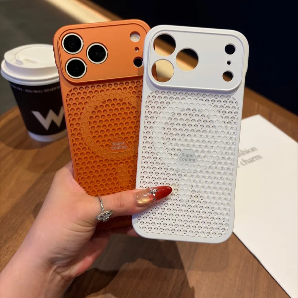 Luxury Frameless Heat Dissipation Magnetic Charging Case For iPhone 17 Pro Max 16 15 14 13 12 11 Lens Protection Hard PC Cover