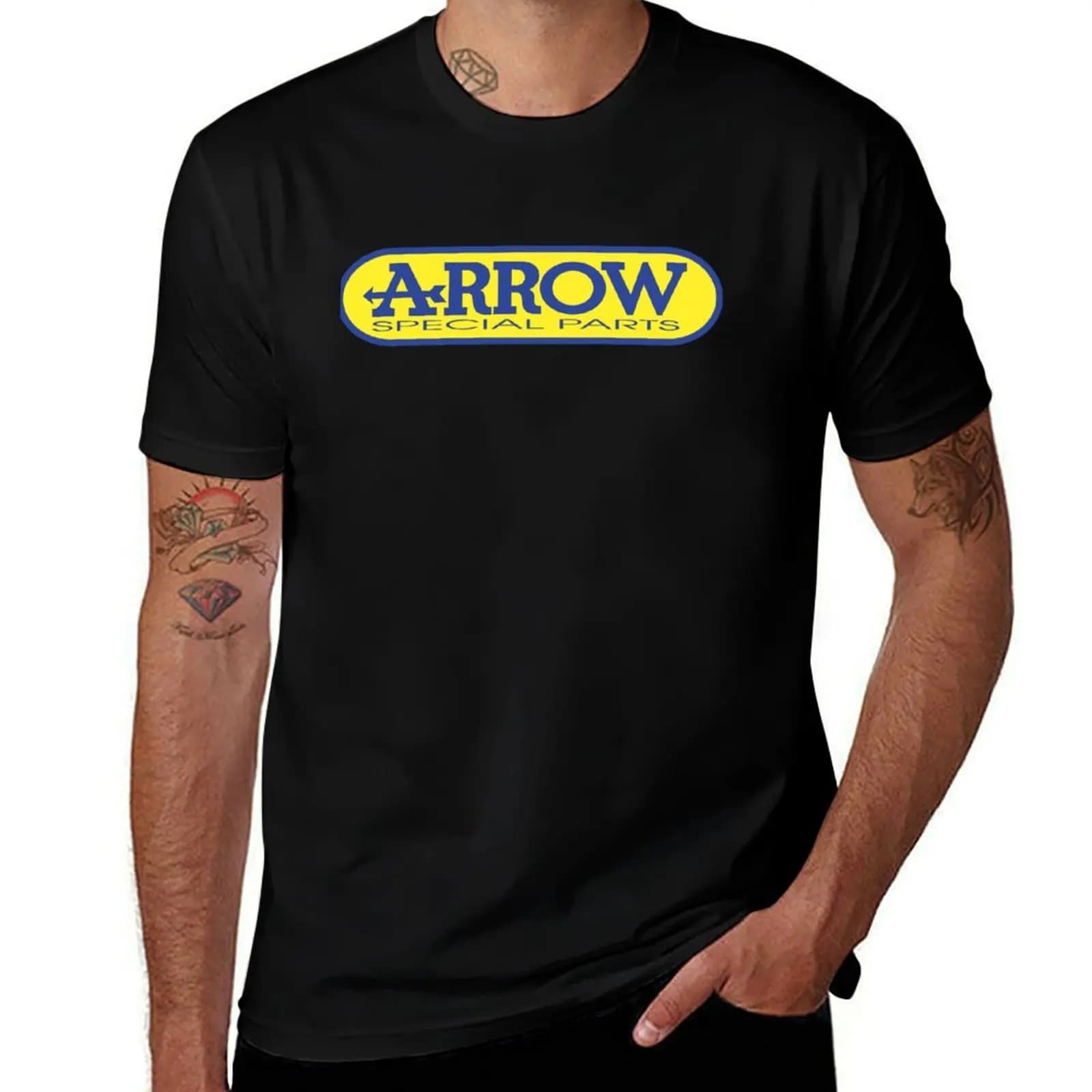T-shirt con logo Arrow Exhaust Systems T-shirt sportiva basic a maniche corte