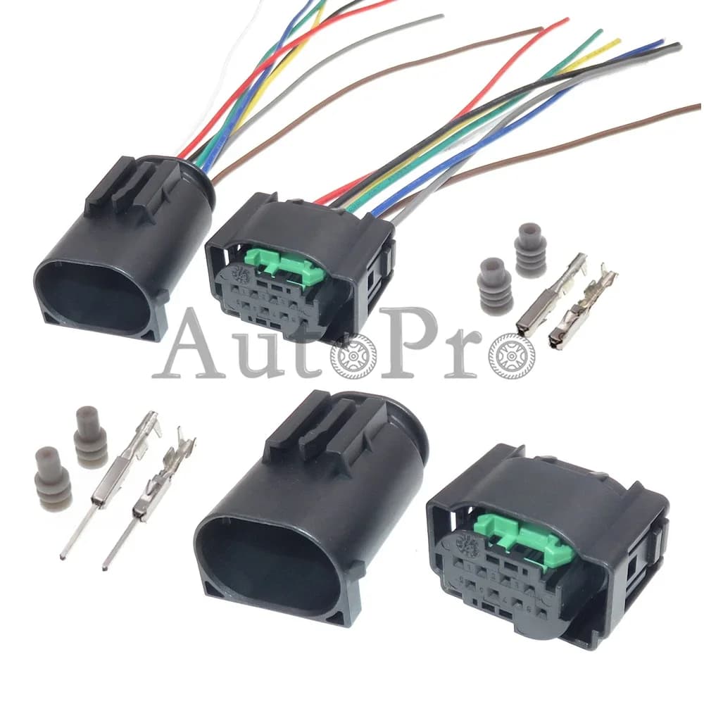 Set di 8 Connettori Elettrici a Bassa Corrente per Auto 1-929342-1 1-1418552-1 4F0972708 1-1534229-1 2-1534229-2 2-1534229-1