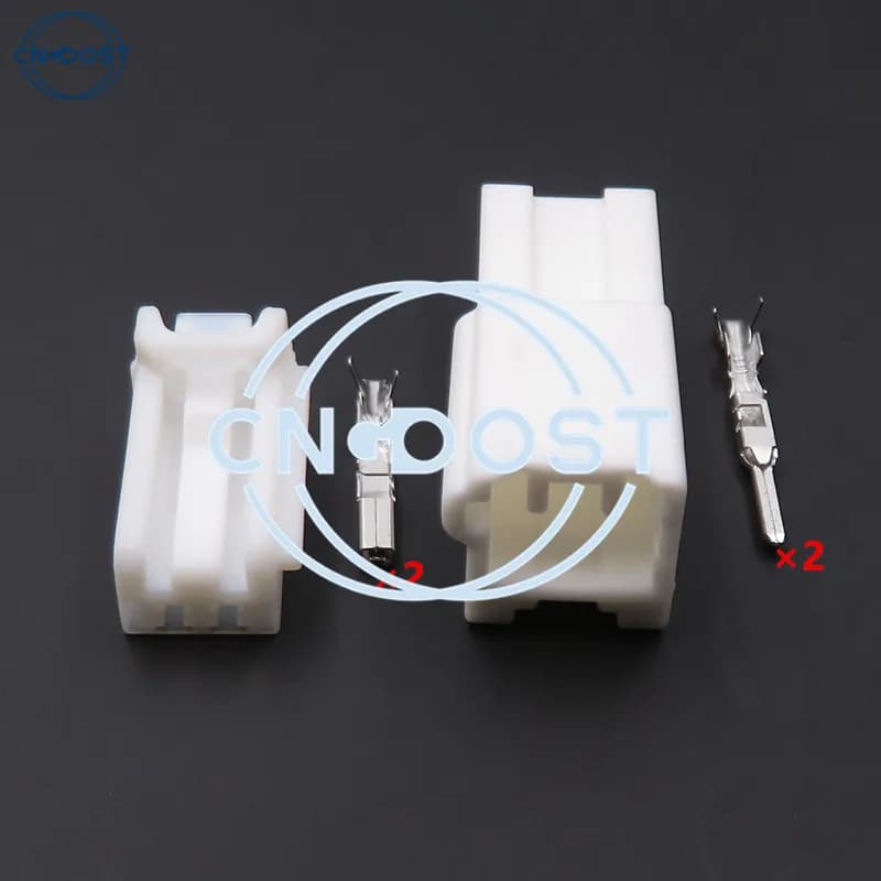 1 Set 2 Pin 6098-6053 6098-6050 Auto Center connettore corno Alto spina cablaggio maschio femmina presa non sigillata per Toyota Prado
