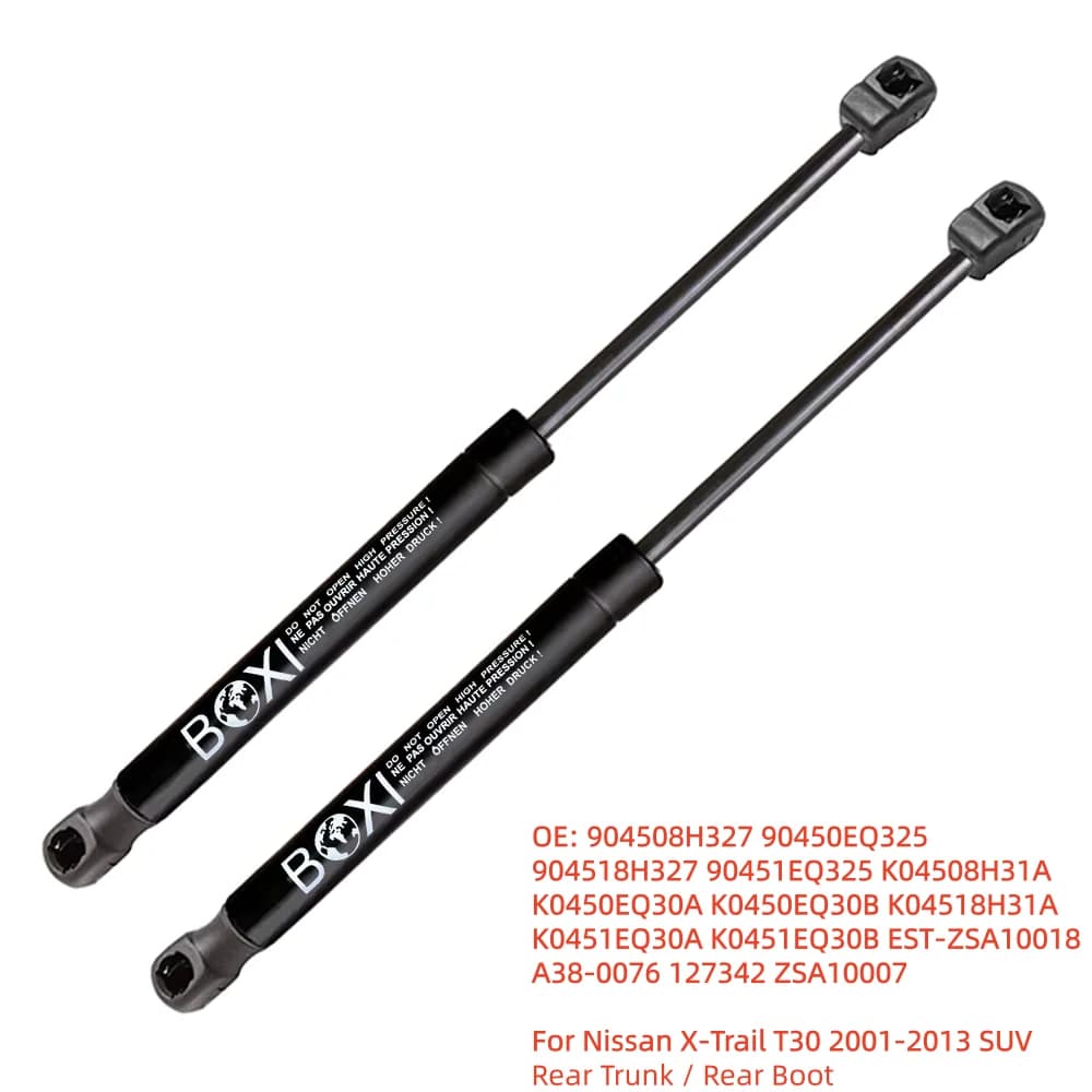 BOXI 2Pcs Rear Boot Gas Spring Lift Support Shocks 904508H327 90450EQ325 For Nissan X-Trail T30 2001 - 2013 SUV Lift Struts