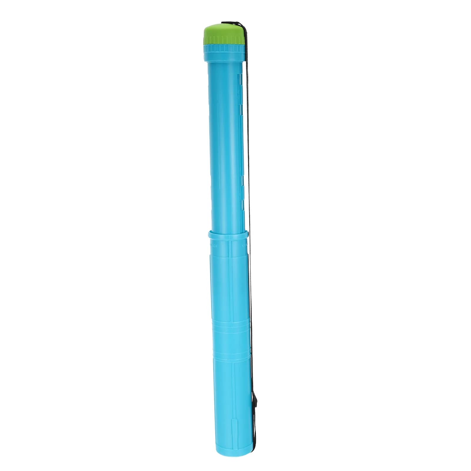 Expandable Poster Tube 17.3-30.7 Inch Telescoping Art Storage Container with Twist Lock Cap Adjustable Strap for Kids Artists
