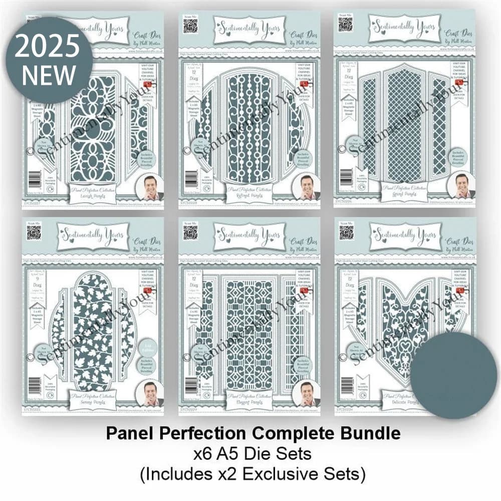 Panel Perfection Complete Bundle Frames Metal Cutting Dies Sets for DIY Craft Making Greeting Card Scrapbooking Decoration Molds