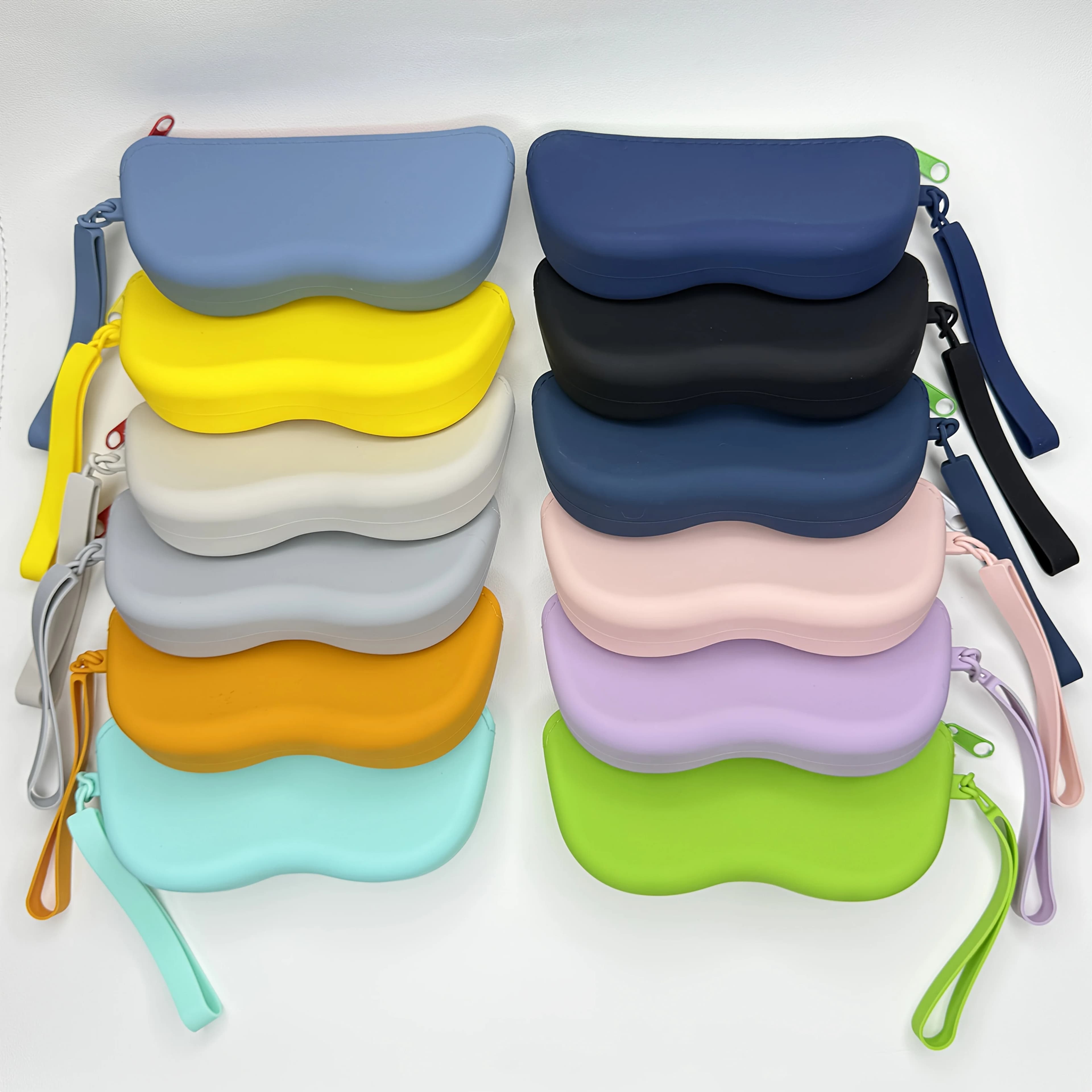Portable Silicone Glass Case, 1 Piece, Portable Sunglasses and Swimming Goggles Bag, Sunglasses and Glasses Storage Box, convenient to carry when you exit out