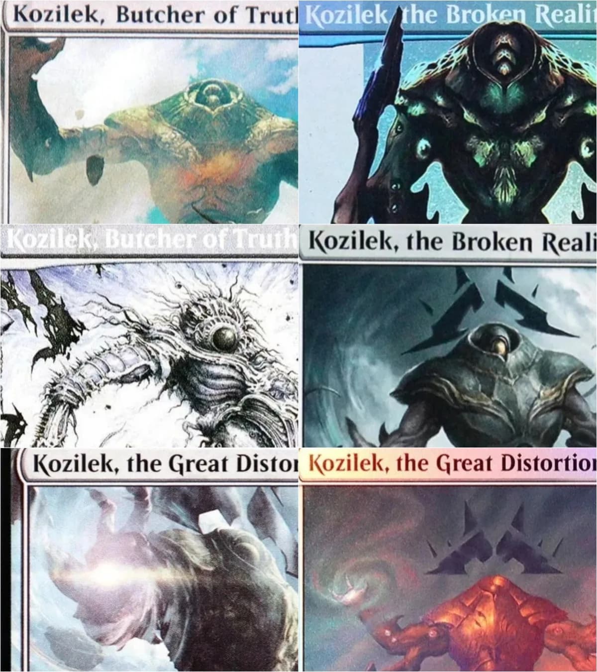 Kozilek, Butcher of Truth Gioco di carte TCG personalizzate Nero Carte da gioco proxy di alta qualità Raccolta di carte collezionabili per giochi da tavolo