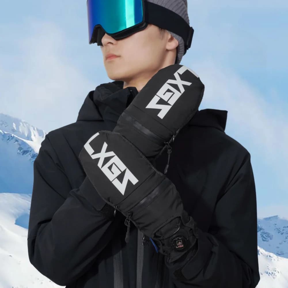 Guanti da sci invernali Snowboard impermeabili Motoslitta Guanti da sci da ciclismo Sci all'aperto Guanti da neve Uomo Donna Protezioni da polso