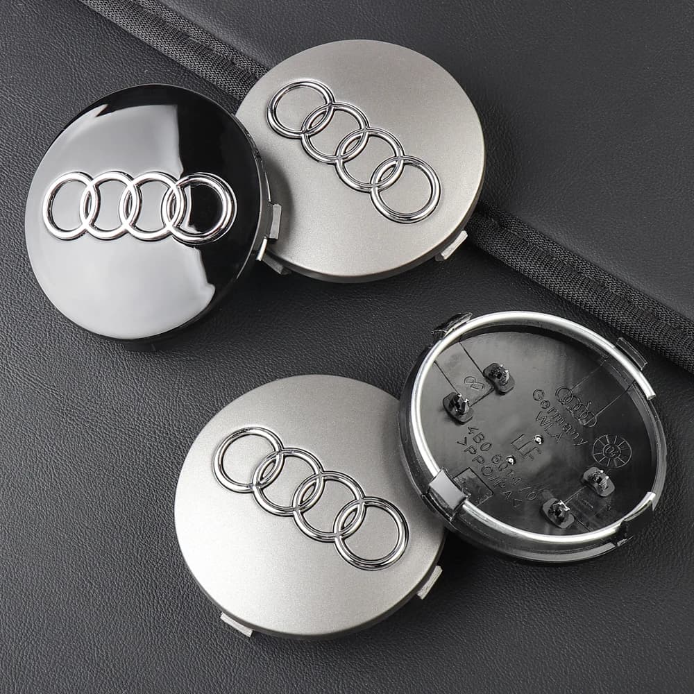 4 pezzi emblema auto coprimozzo coprimozzo decorazione automatica accessori per Audi Sline TT A1 A2 A3 A4 A5 A6 A7 A8 8P B6 Q7 B6 B7 S